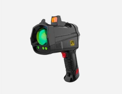 An image of a Gazoscan handheld emission detection unit that looks a little a sci-fi raygun.
